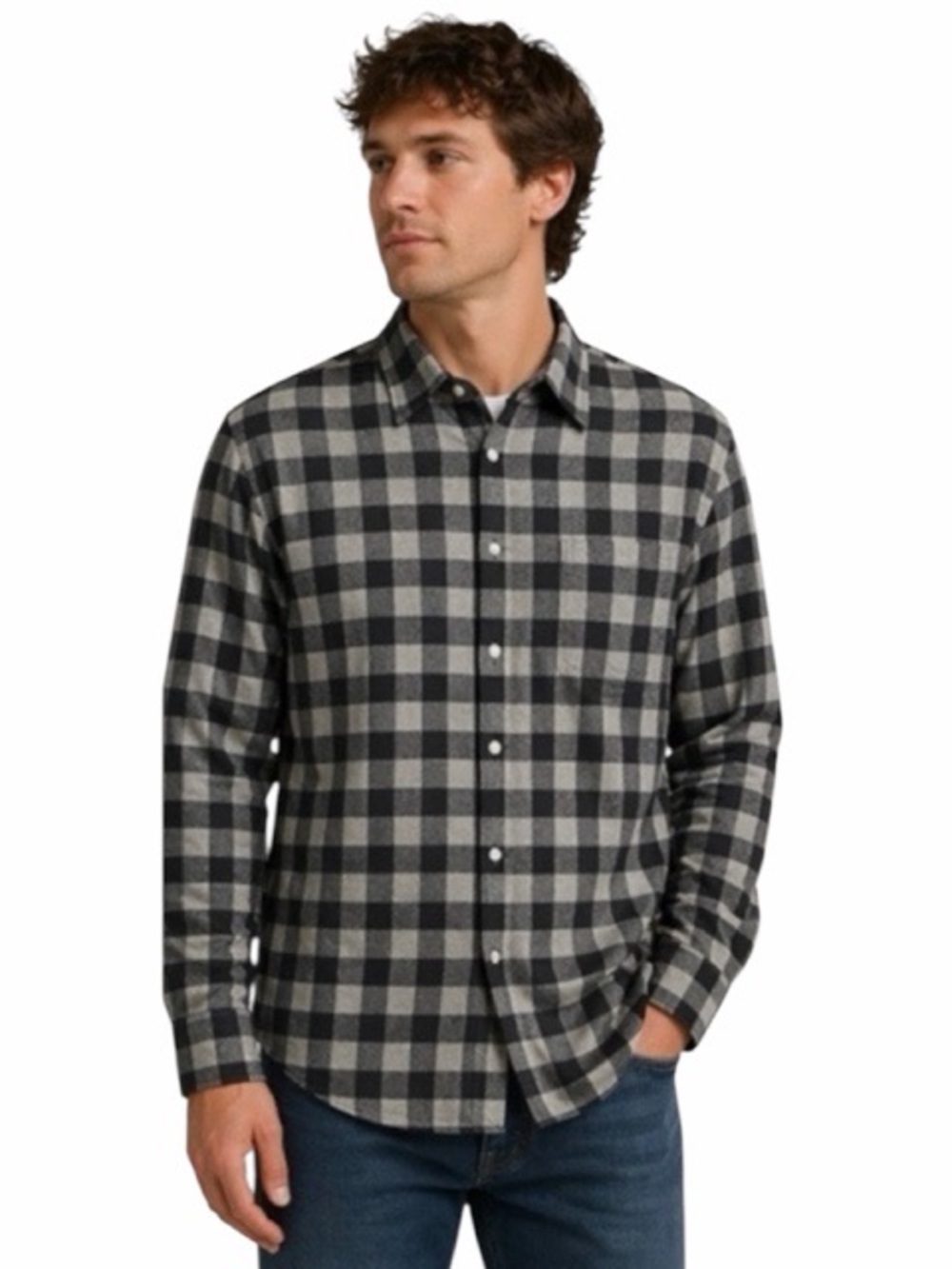 Bonobos‎ Tailored Fit Flannel Checkered Plaid Button Down Shirt
